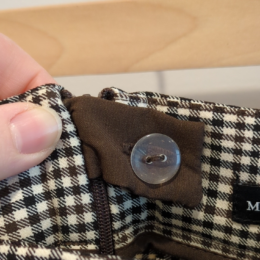 Y2K Indie Sleeze Preppy Gray Plaid Mini Skirt Maison D' Amelie Size Large NWT - Picture 3 of 12